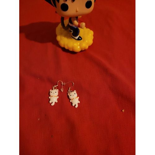 Boucle D Oreille Chat 5 Cm