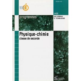 Physique-Chimie 2e - Programmes