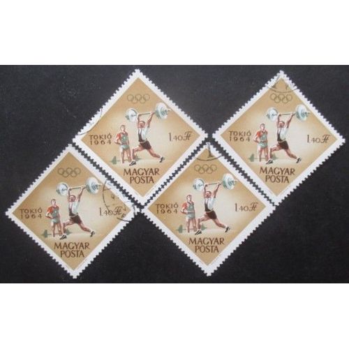 Hongrie N°1654 X 4 Oblitéré