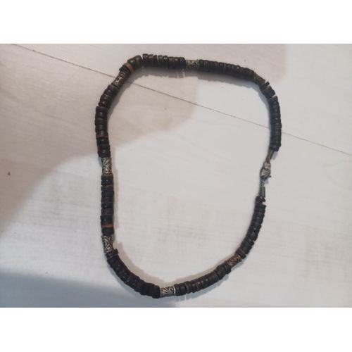 Collier Bois Et Metal