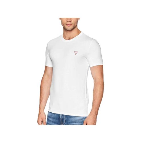 T Shirt Guess Classic Triangle Homme Blanc
