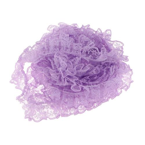 Dentelle Ruban Frangée De Ruban Crochet Polyester Bande D'albums Mariage Violet