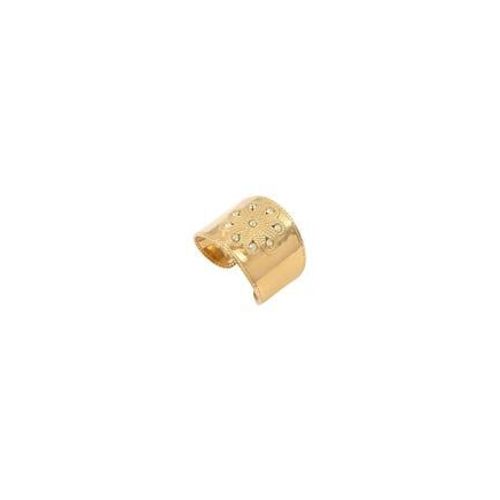 Satellite - Bague Large Ajustable Tendance Cristaux Prestige - Doré - Jaune