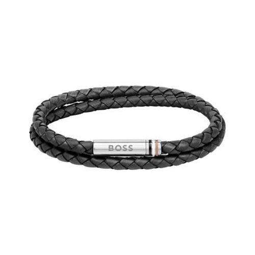 Boss - Bracelet Homme Ares Noir 1580489-Par - Noir