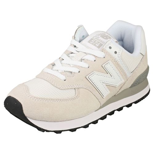 New Balance 574 Baskets Mode Gris Blanc