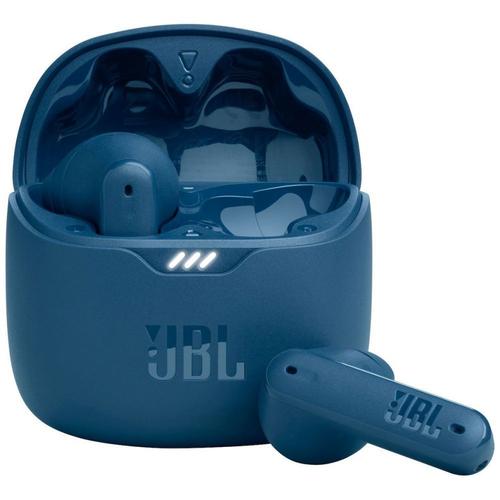 JBL TUNE Flex - Écouteurs sans fil avec micro - embout auriculaire - Bluetooth - Suppresseur de bruit actif - bleu
