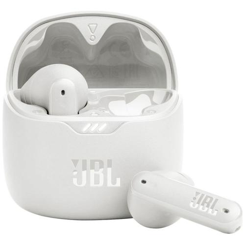 JBL TUNE Flex - Écouteurs sans fil avec micro - embout auriculaire - Bluetooth - Suppresseur de bruit actif - blanc