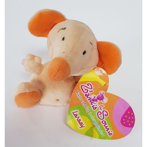 Doudou Peluche/ Les Z Amiis Souris / Avec Des Billes Pour Un Toucher Très Agréable/ Doux/ 12 Cm / Lansay/ Lavable A 30 Degrés