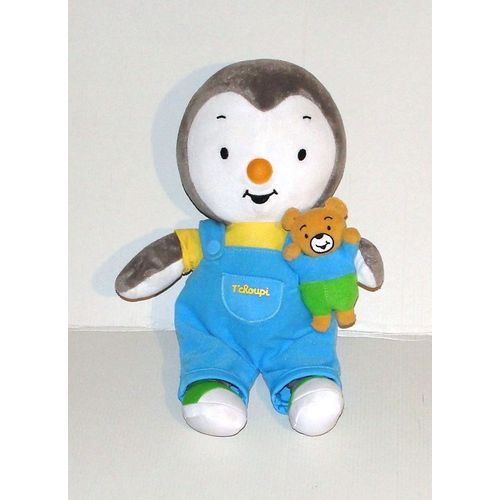 Peluche Tchoupi Avec Son Doudou L'ours Jemini - Doudou T'choupi Le Pingouin 32 Cm