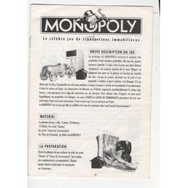 règle du Monopoly Aujourd'hui version électronique