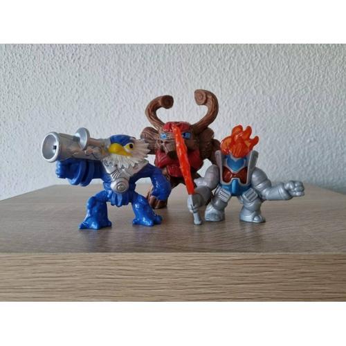 Lot De 3 Figurines Skylanders Tree Rex, Ignitor Et Jet-Vac Mcdonald's Happy Meal