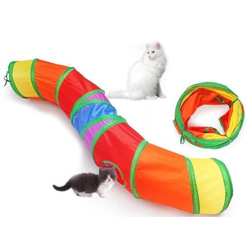 Qumox Tubes Et Tunnels Pliable Tente Two-Way Pour Chat Tunnel Pour Chat Chaton Chiot Lapin