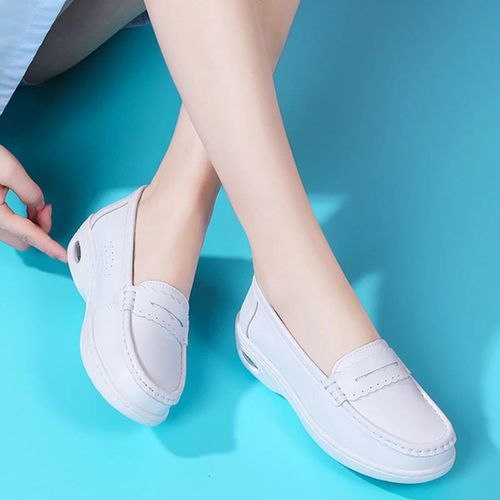Chaussures De Marche Plates Pour Femmes,Semelle Optique,Augmentation De L'usure,Confortable,Professionnelle,Loisirs,Infirmière, - 37