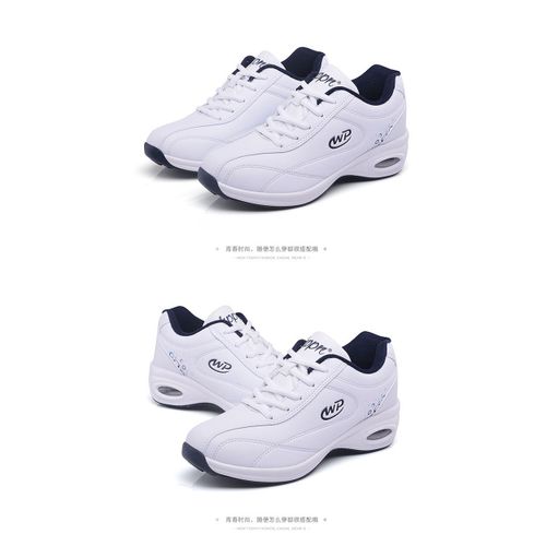 Chaussures De Marche Haut De Gamme Pour Femmes Baskets Coussin En Cuir Microcarence Tendances De La Mode Titane D'âge Moyen