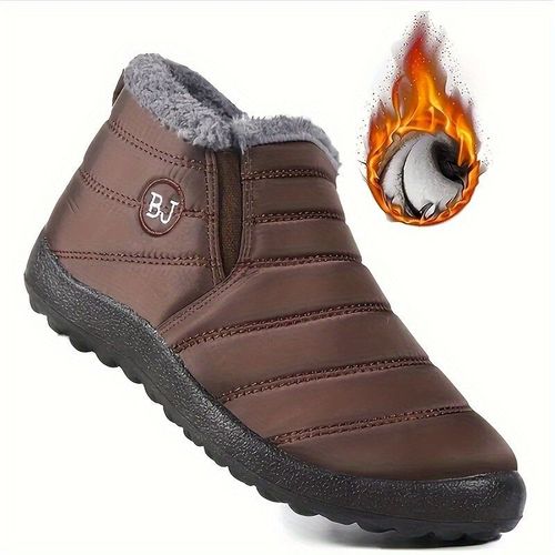 Chaussures Chaussures De Neige Chaudes Imperméables Pour Femmesbottes De Couple Noiresbottes Basses Confortableschaussures Respirantes De Randonnéehiver
