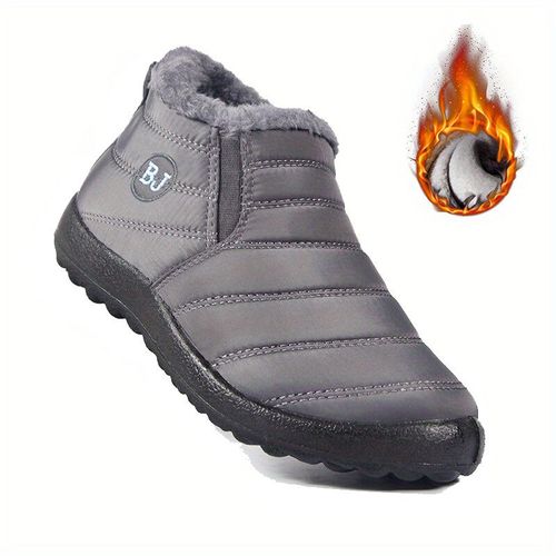 Chaussures Chaussures De Neige Chaudes Imperméables Pour Femmesbottes De Couple Noiresbottes Basses Confortableschaussures Respirantes De Randonnéehiver