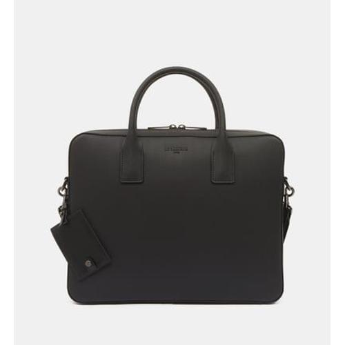 Le Tanneur - Porte document slim 14" Emile en cuir monogramme - Noir