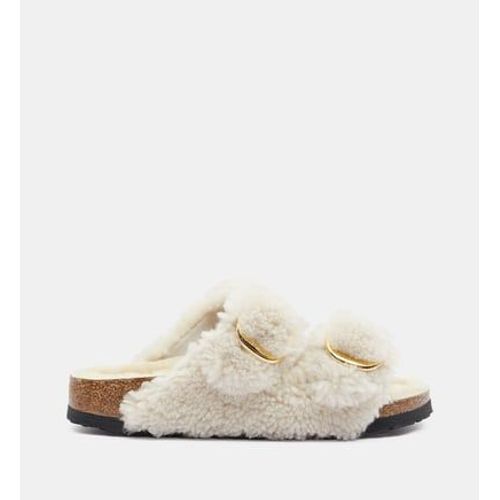 Birkenstock Mulestroites Arizona Big Buckle Teddy Rivet Beige