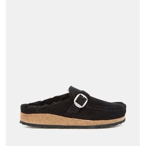 Birkenstock - Mules Buckley Shearling Cuir Velours - Noir - 41