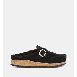 Birkenstock - Mules Buckley Shearling Cuir Velours - Noir - 41