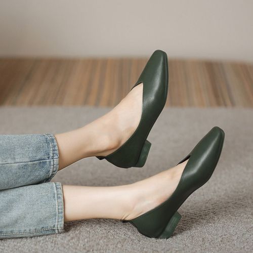 Chaussures Chaussures Françaises Talons Bas Et Bouche Peu Profonde Pour Femmechaussures Simples Semelle Soupleplates Couleur Unie Légèreconfortablerespirante Et Décontractée