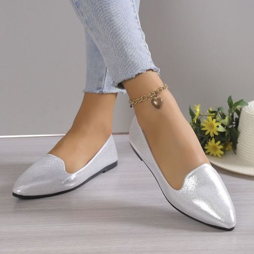 Mocassins Respirants À Enfiler Pour Femmes,Chaussures De Ballet Peu Profondes,Chaussures De Bateau Parker Pointues Astronomiques Douces,Grande Taille 43,Mode 2024