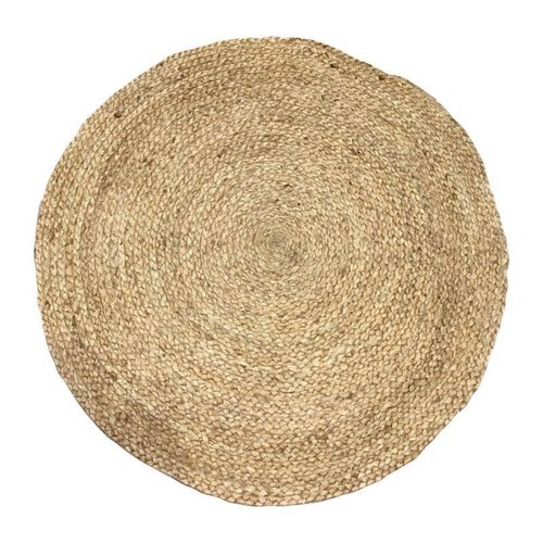 Paris Prix - Tapis Rond Déco En Jute "Circulaire" 120cm Naturel