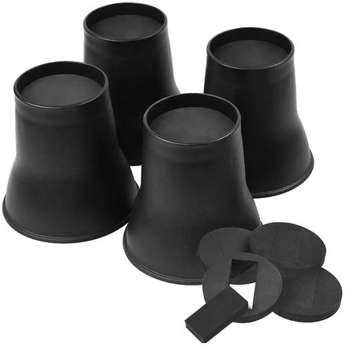 4pcs Rehausseurs De Lit 6 Pouces Rehausseurs De Meubles Ronds Robustes Pour Lit Bureau Table Canapé Canapé Lit Élévateurs Ri