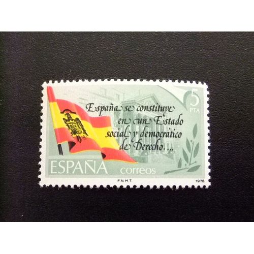 Ar Espagne 1978 / Proclamation De La Constitution Espagnole / Edifil 2507 Mnh Yvert 2153 Mnh