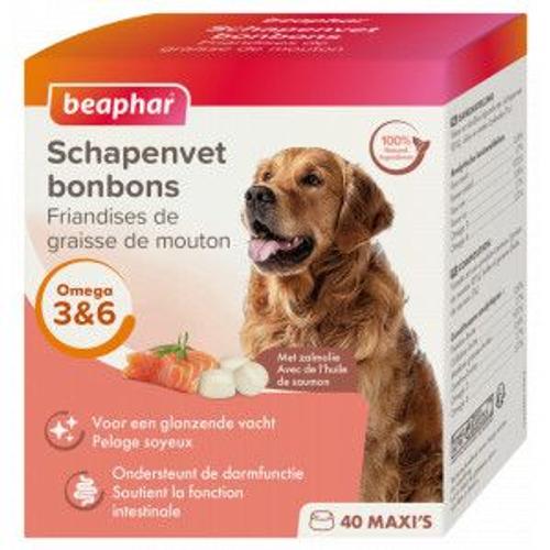 Beaphar Friandises À La Graisse De Mouton Et Au Saumon Pour Chien Par 2 Paquets