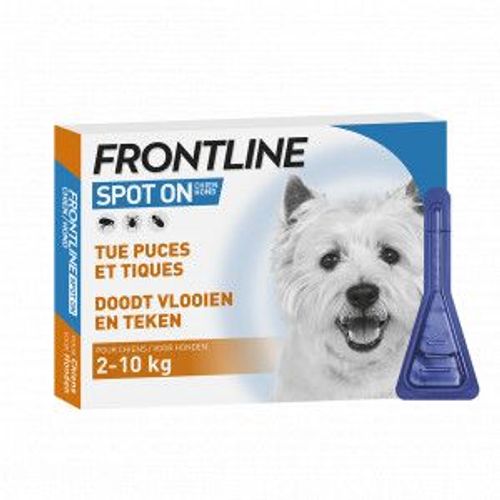 Frontline Spot On Pour Chiens 2-0 Kg   S 3 Pipettes