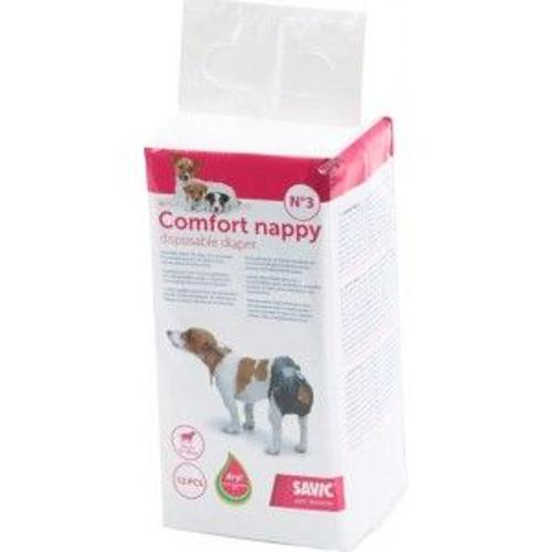 Savic Comfort Nappy Couches Pour Chiens 12 Pièces Size 4