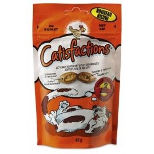 Catisfactions Poulet Friandise Pour Chat 12 X 60g