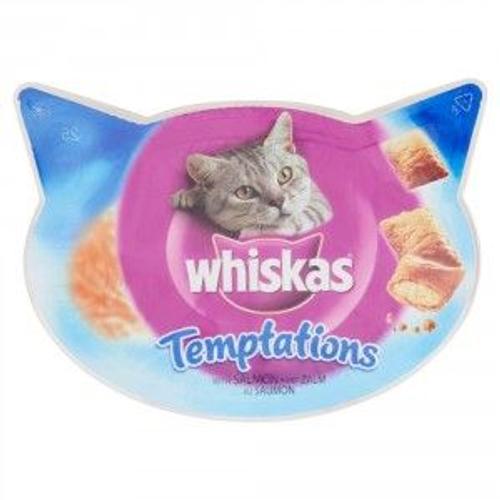 Whiskas Temptations Saumon Pour Chat Par 10 Unités