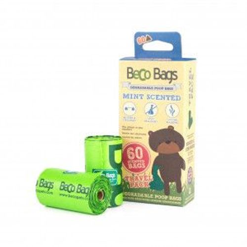 Beco Bags Sacs À Déjections Menthe - 60 Pièces Par 3 Paquets