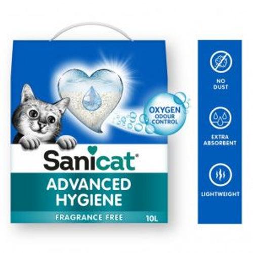 Sanicat Advanced Hygiene Litière 10 Litres