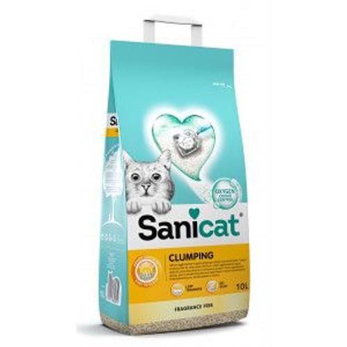 Sanicat Clumping Litière Pour Chat Sans Parfum 10 Litres