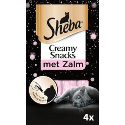 Sheba Creamy Snacks Au Saumon Pour Chat (4 Pcs) Par 2 Unités