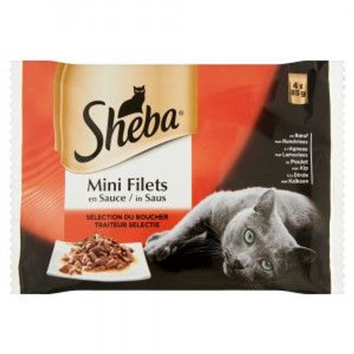 Sheba Mini Filets Sélection Du Boucher Pour Chat 12 X 85 Gr