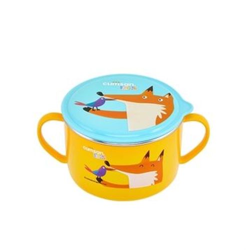 Bol Enfant Avec Couvercle 650ml - Cuitisan - Inox Compatible Au Micro Onde