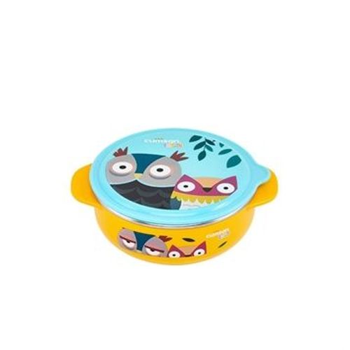 Bol Enfant Avec Couvercle 400ml - Cuitisan - Inox Compatible Au Micro Onde