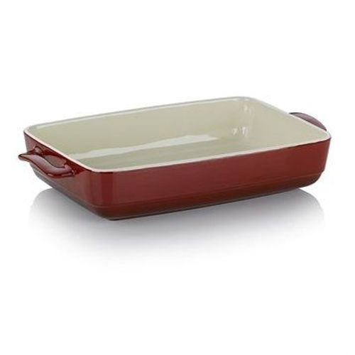 Grand Plat À Four En Céramique 37,5 Cm Rouge Kela