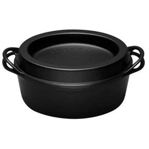 Cocotte Fonte Ovale Doufeu 32 Cm 7,2 L Noir Mat Le Creuset