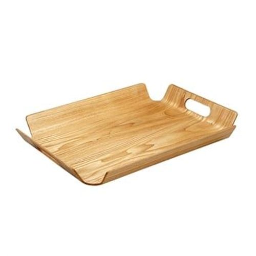 Plateau À Bord Relevé Couleur Bois Point Virgule