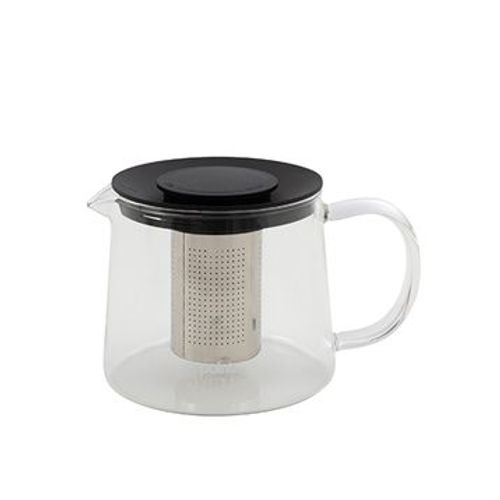 Théière En Verre Avec Filtre Inox 1 L Noir Point Virgule