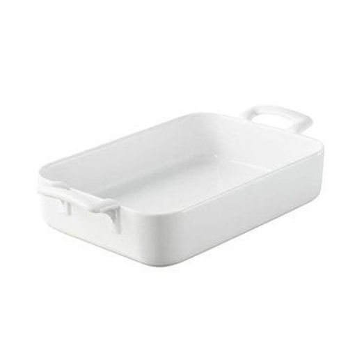Plat Rectangulaire Porcelaine Belle Cuisine 26 Cm Blanc Revol