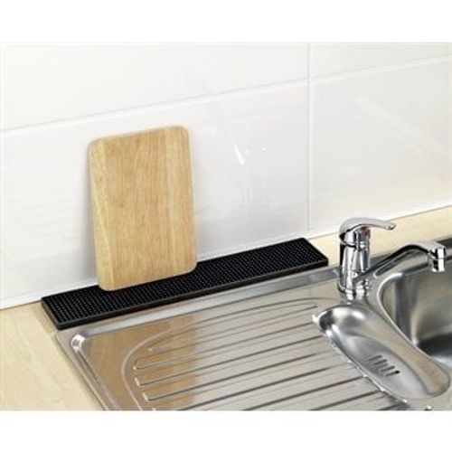 Tapis Égouttoir Slim Noir 42 X 8 Cm Wenko By Maximex