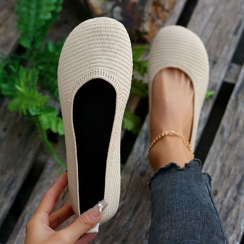 Chaussures Chaussures Plates Bout Rond Pour Femmescommerce Extérieur Transfrontaliergrande Tailledécontractéconfortablemonochromeété