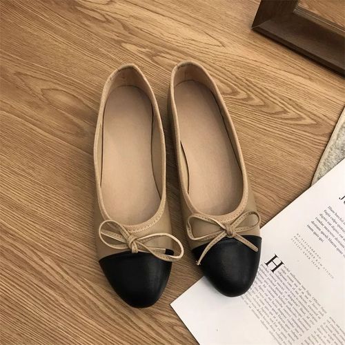 Chaussures Chaussures Flats De Ballet Classique Cuirtissu Tweeddeux Couleursnministériels D Enpliceroensuballetflats La Modepour Femme