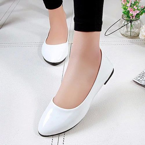 Mocassins En Cuir Verni Pour Femmes,Chaussures Plates À Enfiler,Chaussures Peu Profondes,Grande Taille 35-42